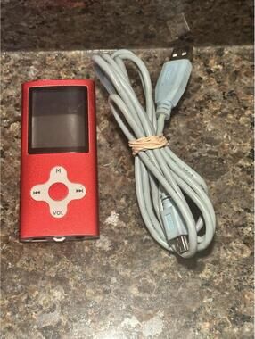 Eclipse Portable Media Player 4GB 180RD Red Tested Working MP3 READ!!